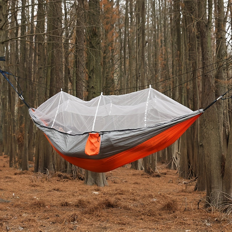 Anti-Rollover Double Hammock with Mosquito Net - 250kg Capacity