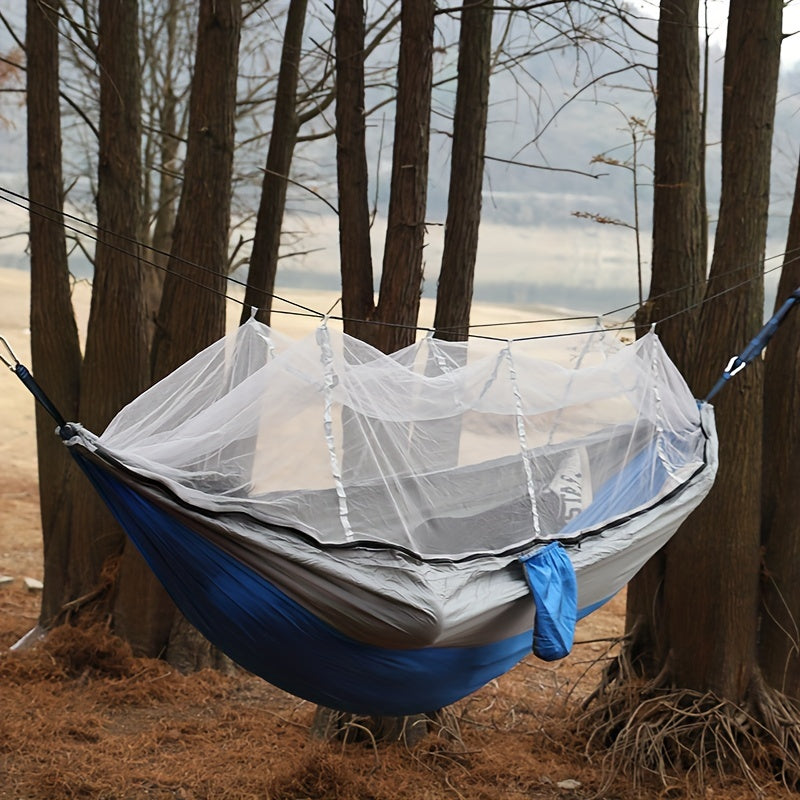 Anti-Rollover Double Hammock with Mosquito Net - 250kg Capacity