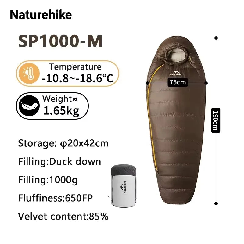 Waterproof Duck Down Mummy Sleeping Bag