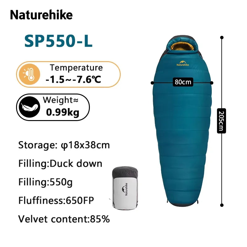 Waterproof Duck Down Mummy Sleeping Bag