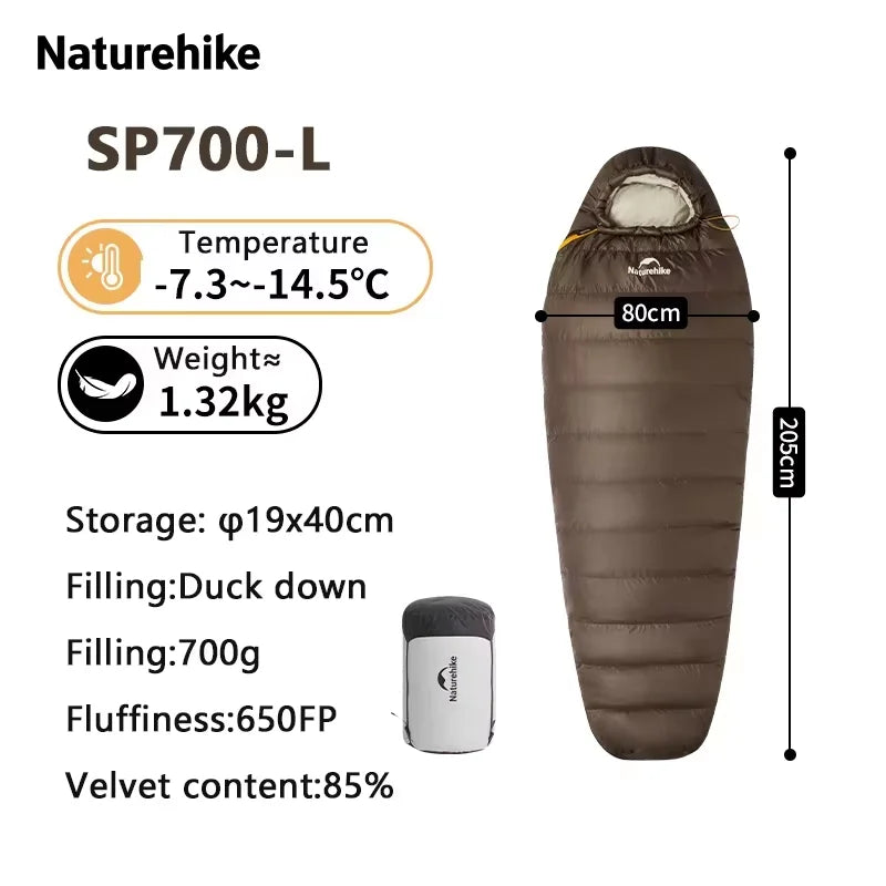 Waterproof Duck Down Mummy Sleeping Bag