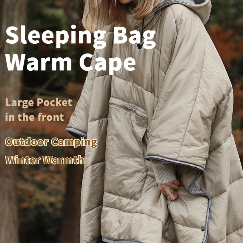Wearable Sleeping Bag - Ultralight Winter Cape 0.7kg