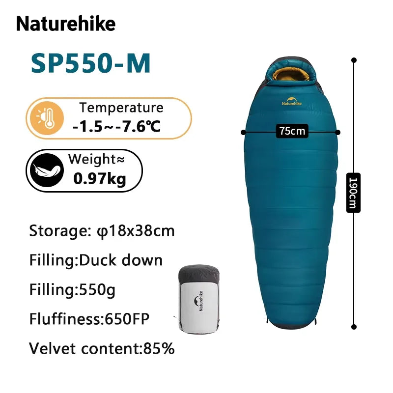 Waterproof Duck Down Mummy Sleeping Bag