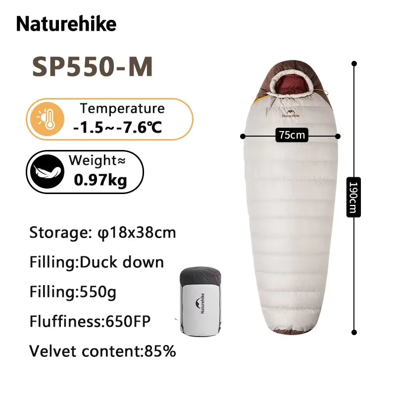 Waterproof Duck Down Mummy Sleeping Bag