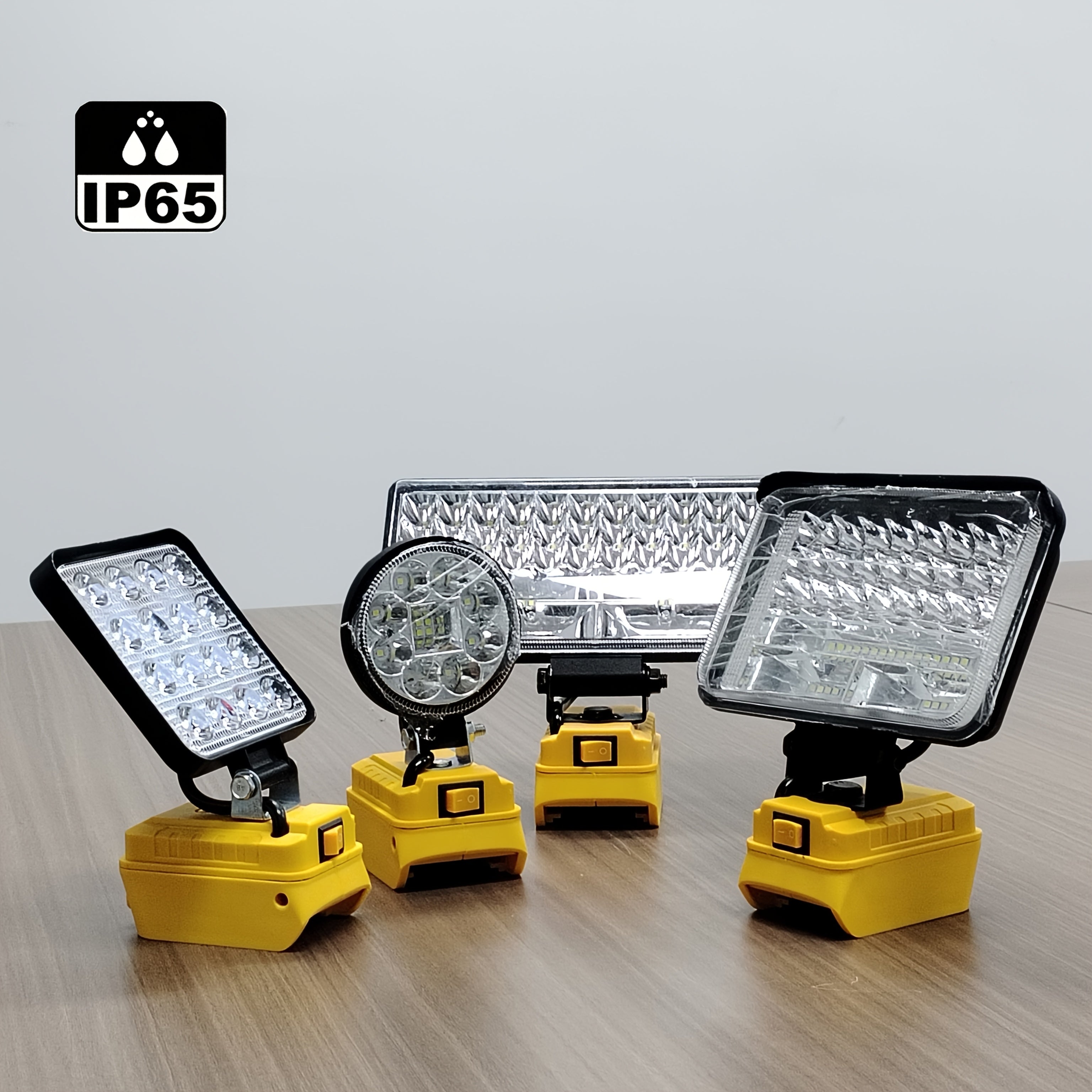 Cordless LED Work Light - Water & Dust Resistant with USB Ports