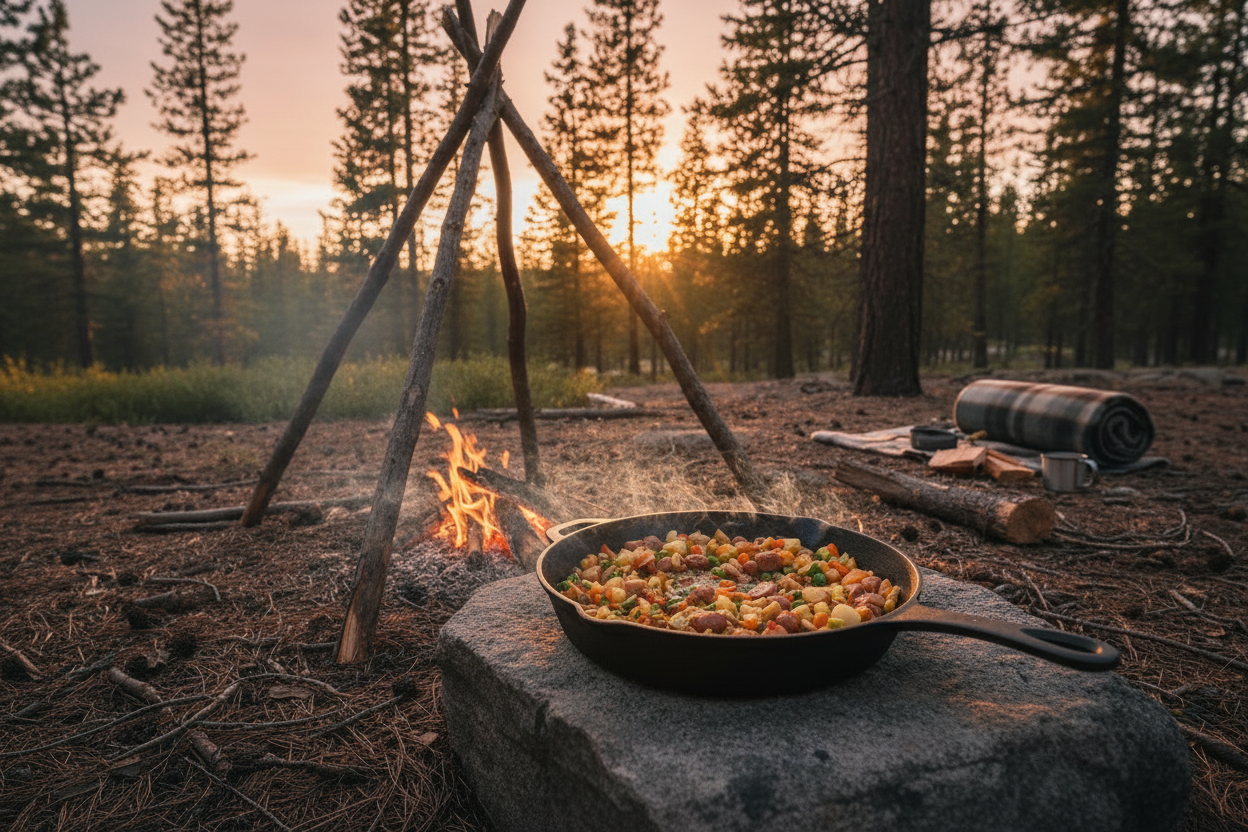 Cast iron skillet cooking