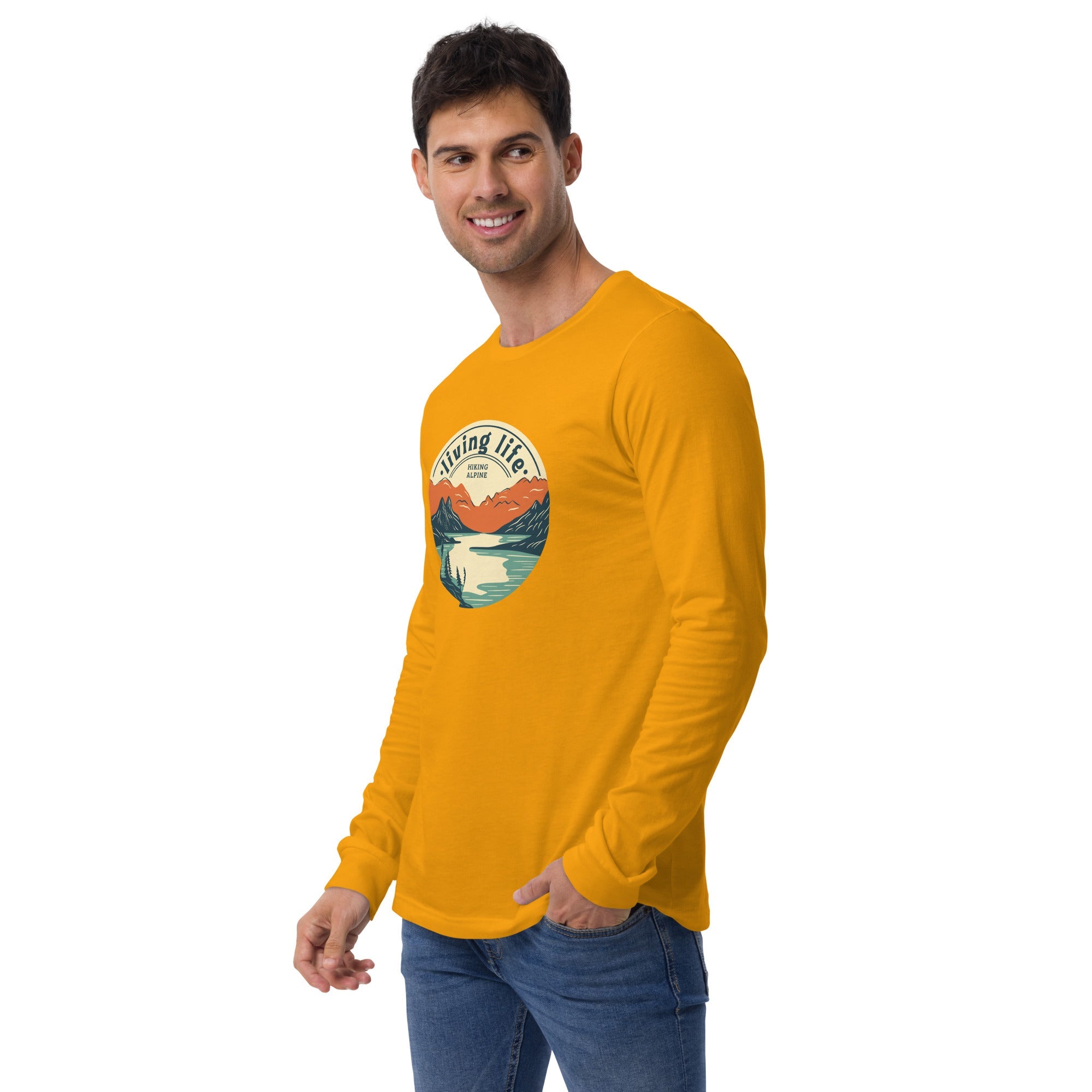 Hiking Alpine Outdoors Unisex Long Sleeve Tee
